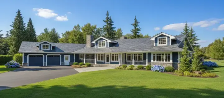 Northwest house plans 33-434 - front exterior, 2,679 sq ft, 3 bed, 3 bath house plans | Monster House Plans