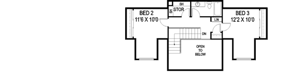 Upper/Second Floor Plan: 33-434