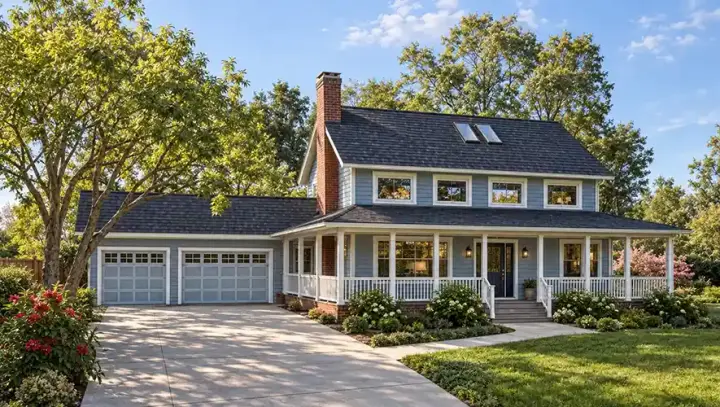 Farmhouse house plans 33-436 - front exterior, 2,488 sq ft, 4 bed, 3 bath house plans | Monster House Plans