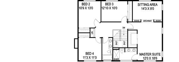Upper/Second Floor Plan: 33-436