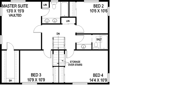 Upper/Second Floor Plan: 33-438