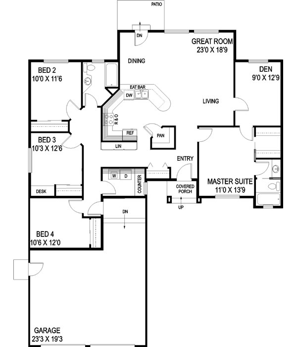 Main Floor Plan: 33-444