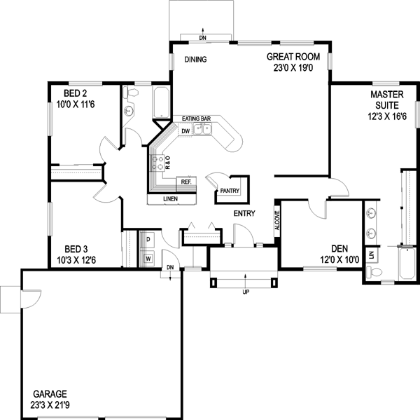 Main Floor Plan: 33-445