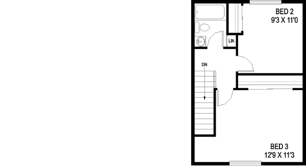 Upper/Second Floor Plan: 33-446