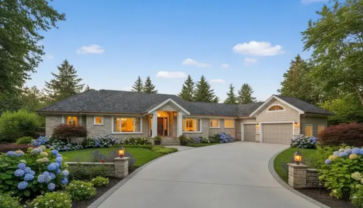 Northwest house plans 33-455 - front exterior, 2,125 sq ft, 2 bed, 2 bath house plans | Monster House Plans