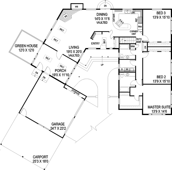 Main Floor Plan: 33-456