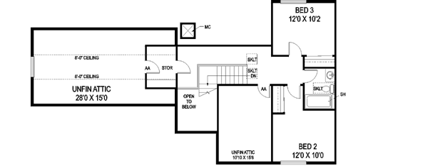 Upper/Second Floor Plan: 33-457
