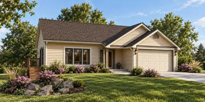 Northwest house plans 33-464 - front exterior, 1,979 sq ft, 3 bed, 2 bath house plans | Monster House Plans