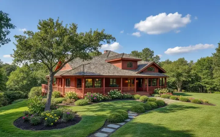 Northwest house plans 33-467 - front exterior, 2,584 sq ft, 3 bed, 2 bath house plans | Monster House Plans