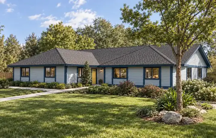 Northwest house plans 33-468 - front exterior, 2,167 sq ft, 3 bed, 2 bath house plans | Monster House Plans