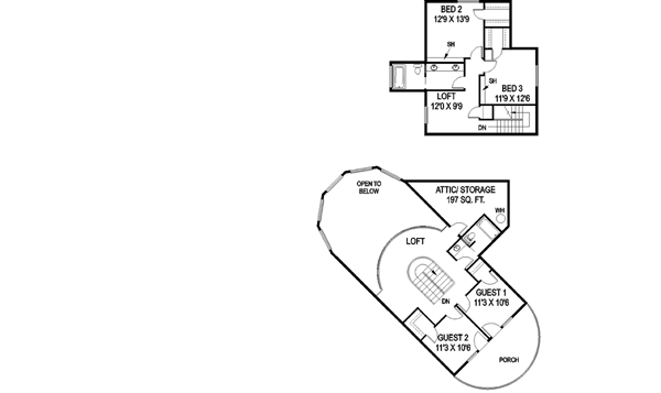 Upper/Second Floor Plan: 33-469