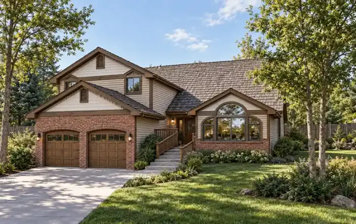 Northwest house plans 33-473 - front exterior, 2,081 sq ft, 3 bed, 2 bath house plans | Monster House Plans
