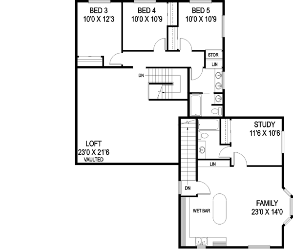Upper/Second Floor Plan: 33-479