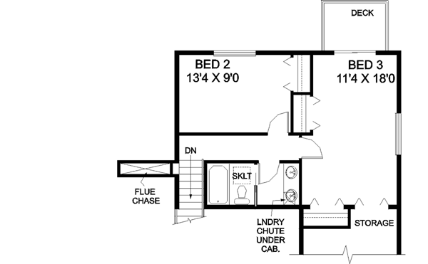 Upper/Second Floor Plan: 33-481