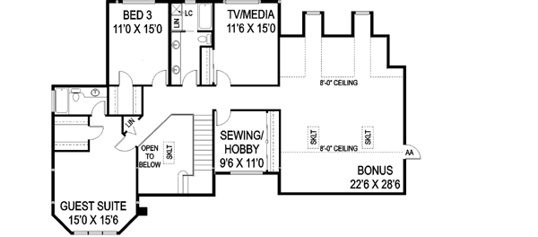 Upper/Second Floor Plan: 33-491
