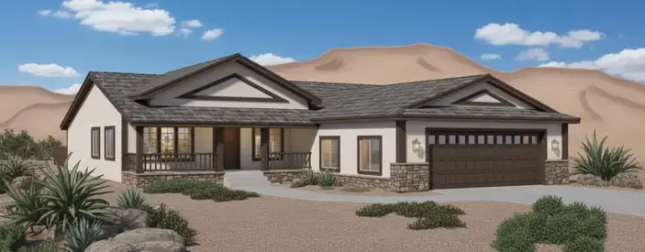 Traditional house plans 33-494 - front exterior, 1,460 sq ft, 3 bed, 2 bath house plans | Monster House Plans