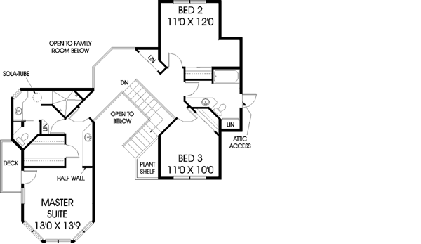 Upper/Second Floor Plan: 33-497