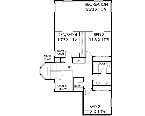 Upper/Second Floor Plan: 33-499