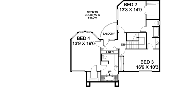 Upper/Second Floor Plan: 33-504