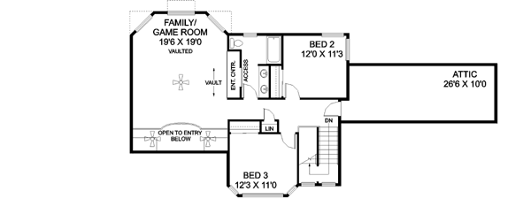 Upper/Second Floor Plan: 33-510
