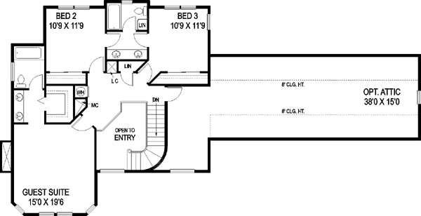 Upper/Second Floor Plan: 33-513