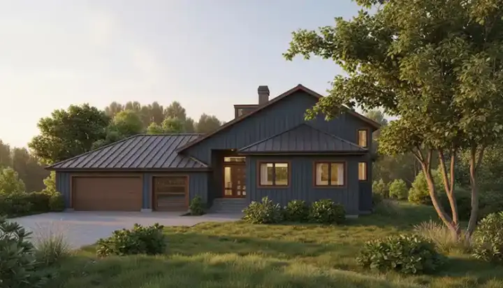 Traditional house plans 33-534 - front exterior, 1,989 sq ft, 3 bed, 3 bath house plans | Monster House Plans