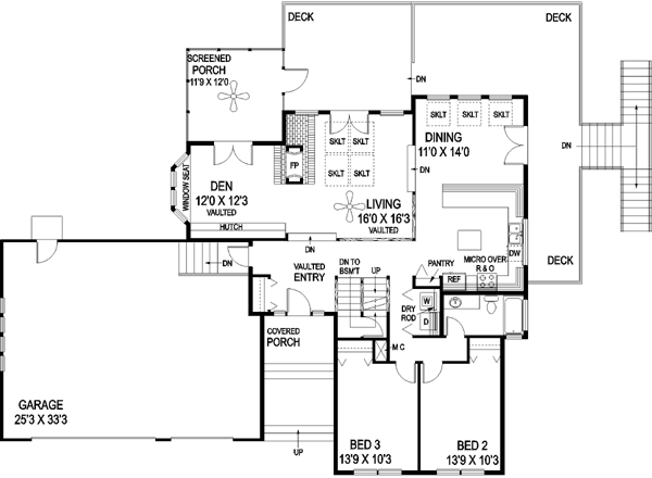 Main Floor Plan: 33-534