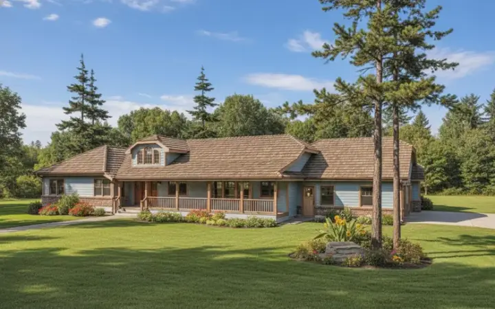 Country house plans 33-539 - front exterior, 2,840 sq ft, 3 bed, 2 bath house plans | Monster House Plans