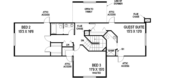 Upper/Second Floor Plan: 33-540