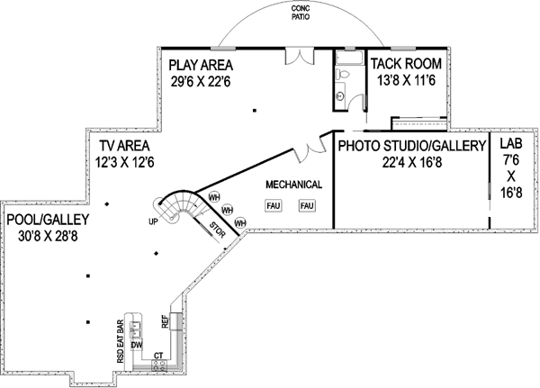 Lower Floor Plan: 33-541