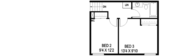 Upper/Second Floor Plan: 33-546