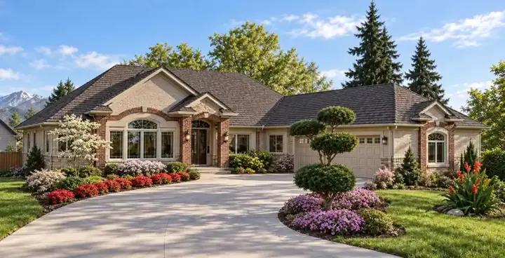 Traditional house plans 33-548 - front exterior, 2,876 sq ft, 3 bed, 3 bath house plans | Monster House Plans