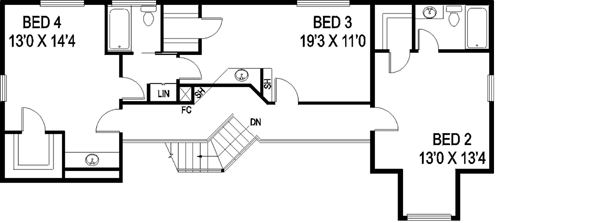 Upper/Second Floor Plan: 33-551