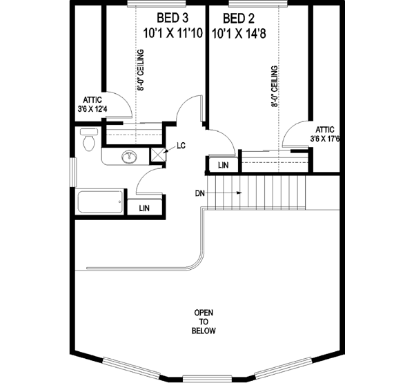 Upper/Second Floor Plan: 33-555