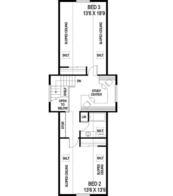 Upper/Second Floor Plan: 33-565
