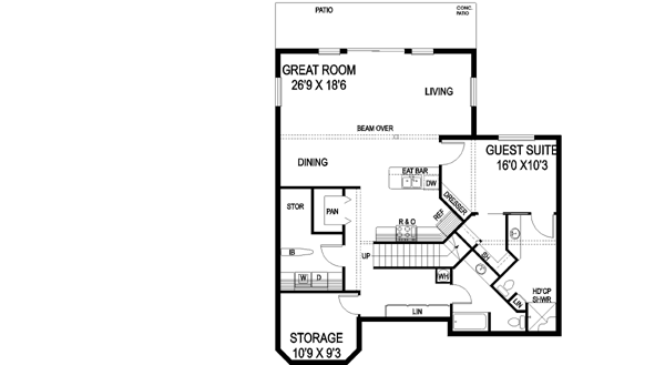 Lower Floor Plan: 33-567