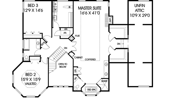 Upper/Second Floor Plan: 33-570