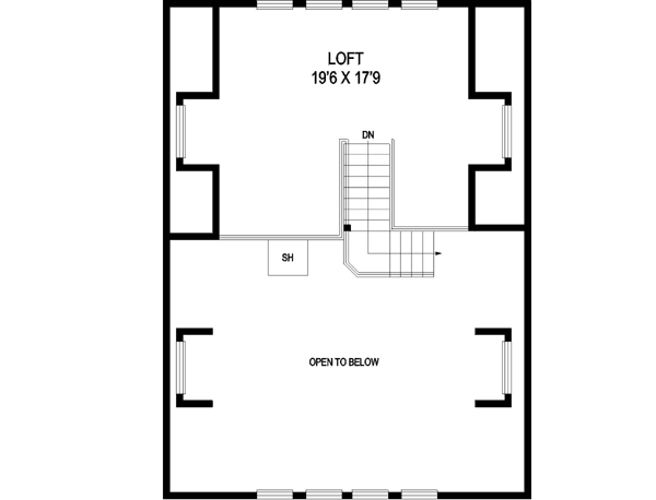 Upper/Second Floor Plan: 33-576