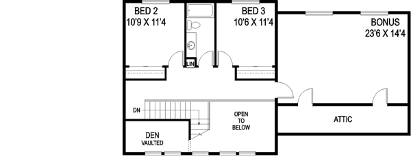 Upper/Second Floor Plan: 33-585