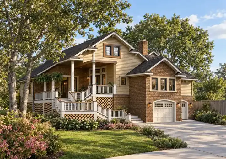 Traditional house plans 33-589 - front exterior, 2,762 sq ft, 3 bed, 2 bath house plans | Monster House Plans