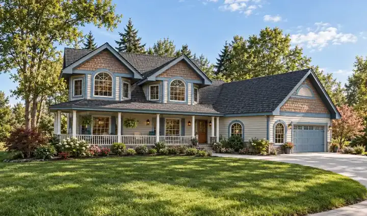 Victorian house plans 33-591 - front exterior, 2,946 sq ft, 3 bed, 2 bath house plans | Monster House Plans