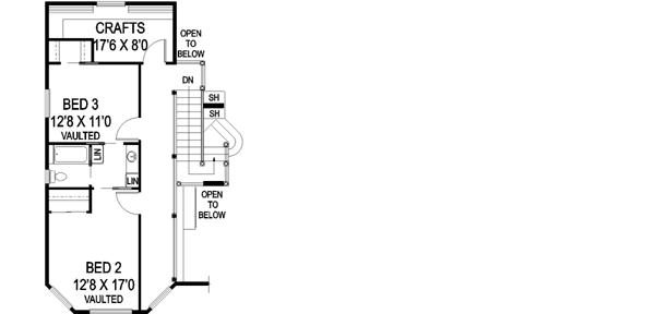 Upper/Second Floor Plan: 33-591
