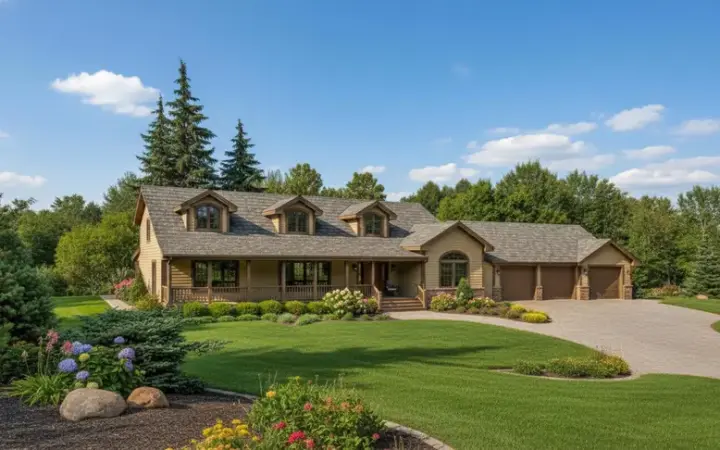 Country house plans 33-592 - front exterior, 3,324 sq ft, 4 bed, 4 bath house plans | Monster House Plans