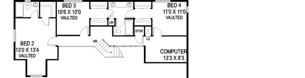 Upper/Second Floor Plan: 33-592