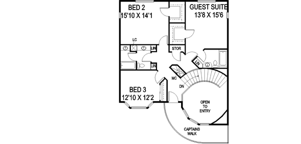 Upper/Second Floor Plan: 33-601