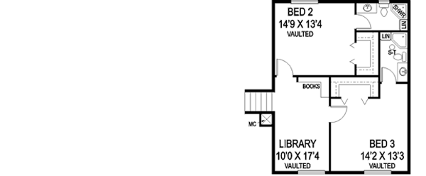 Upper/Second Floor Plan: 33-614