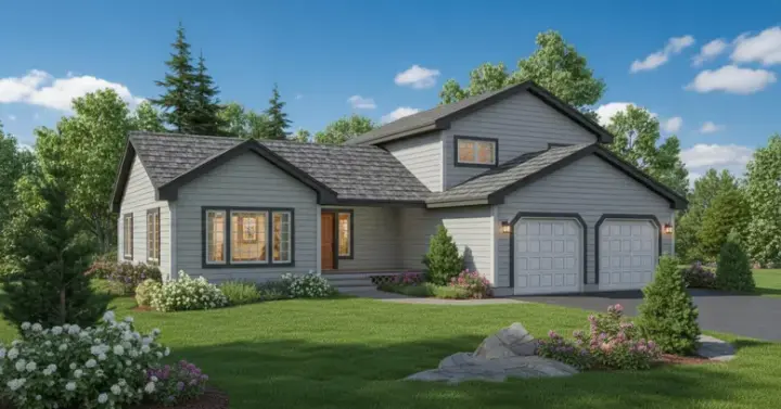 Traditional house plans 33-624 - front exterior, 1,986 sq ft, 3 bed, 2 bath house plans | Monster House Plans