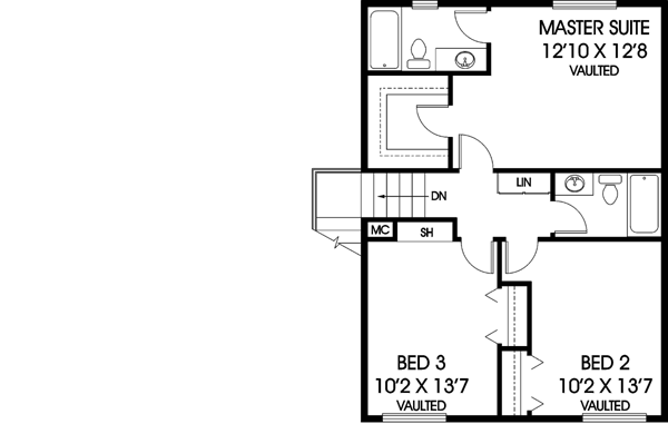 Upper/Second Floor Plan: 33-624