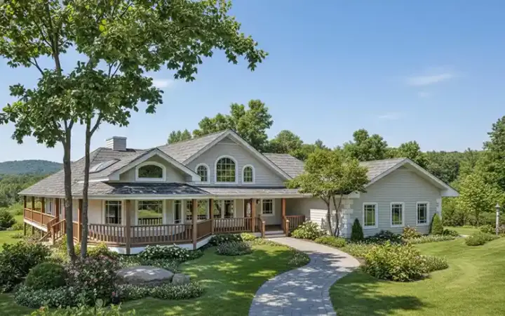 Traditional house plans 33-626 - front exterior, 2,342 sq ft, 2 bed, 2 bath house plans | Monster House Plans