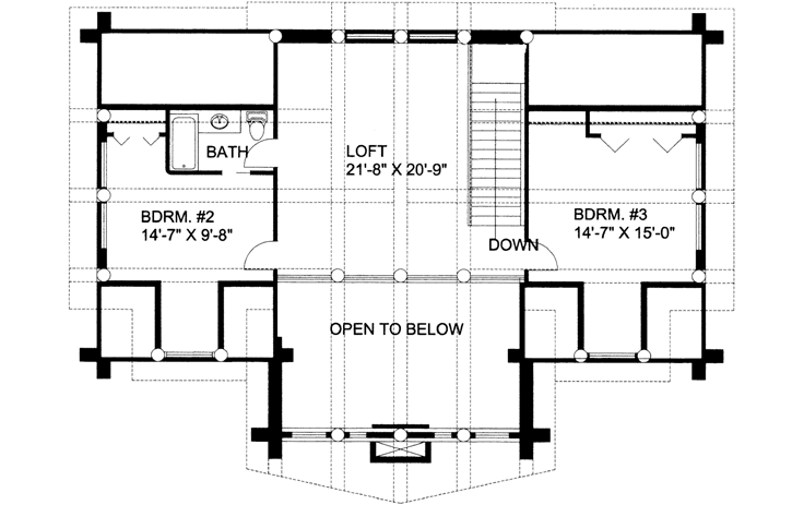 Upper/Second Floor Plan: 34-101